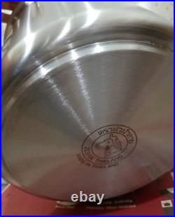 Thai Zebra Brand Friendly Infinity Stainless Steel Stew Stockpot Size 22 24 cm