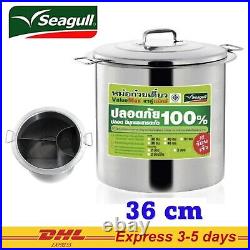 Thai noodle soup pot Stockpot Seagull Brand Value Max3 holes Stainless Steel DHL