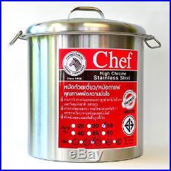 Thai noodle soup pot Zebra Stainless Steel Stockpot 36cm Chef Model Food Drink