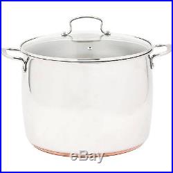 The Pioneer Woman Timeless Beauty Stainless Steel Copper Bottom 16-Quart Stoc