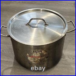 The Titan Series 40 Qt 18/8 Stainless Steel Stock Pot