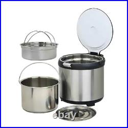 Thermal Cooker Stock Pot Stainless Steel Outdoor Use Energy-Saving 7 qt. Tayama