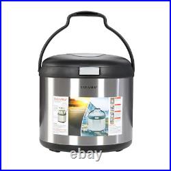 Thermal Cooker Stock Pot Stainless Steel Outdoor Use Energy-Saving 7 qt. Tayama