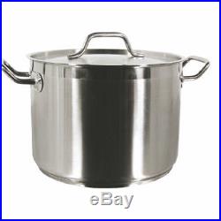 Thunder Group Professional Cookware, 60 Qt 18/8 Stainless Stock Pot With Lid NEW