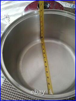 Townecraft Chef Ware About 12.5 Stock Pot 5ply Multicore T304 Stainless Steel