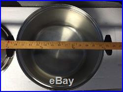 Townecraft Chef's Ware 12 Qt Stock Pot & LID T304 Stainless Waterless Free S/h
