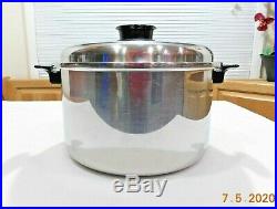 Townecraft Chef's Ware 12 Qt Stock Pot Multicore T304 Stainless Steel Waterless
