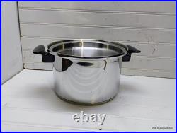 Townecraft Chef's Ware 4 Qt Stockpot T-304 Surgical Stainless Dutch Oven Pan Lid