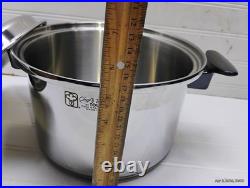 Townecraft Chef's Ware 4 Qt Stockpot T-304 Surgical Stainless Dutch Oven Pan Lid