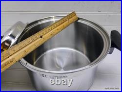 Townecraft Chef's Ware 4 Qt Stockpot T-304 Surgical Stainless Dutch Oven Pan Lid