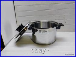 Townecraft Chef's Ware 4 Qt Stockpot T-304 Surgical Stainless Dutch Oven Pan Lid