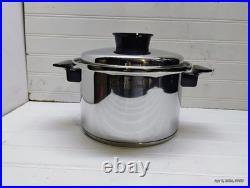 Townecraft Chef's Ware 4 Qt Stockpot T-304 Surgical Stainless Dutch Oven Pan Lid