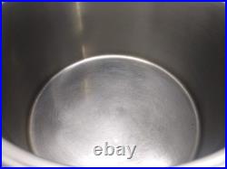 Townecraft Chef's Ware 8 Qt Dutch Oven T-304S Surgical Stainless Stockpot Lid