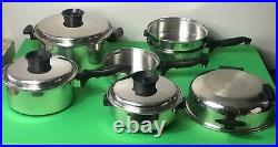 Townecraft Chef's Ware Cookware Stainless Multi Core T304 -10 Pc. Pots &Pans Set
