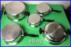 Townecraft Chef's Ware Cookware Stainless Multi Core T304 -10 Pc. Pots &Pans Set