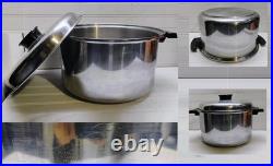 Townecraft Chef's Ware Stockpot 12 Qt T-304 Surgical Stainless Dutch Oven & Lid