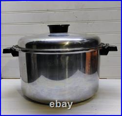 Townecraft Chef's Ware Stockpot 12 Qt T-304 Surgical Stainless Dutch Oven & Lid