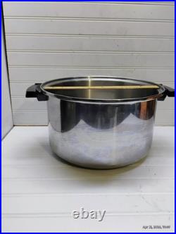 Townecraft Chef's Ware Stockpot 12 Qt T-304 Surgical Stainless Dutch Oven & Lid