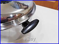 Townecraft Chefs Ware 12 Qt Stock Pot & LID T304 Multicore Stainless Waterless