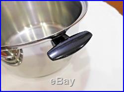 Townecraft Chefs Ware 12 Qt Stock Pot & LID T304 Multicore Stainless Waterless