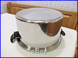 Townecraft Chefs Ware 12 Qt Stock Pot Steamer Dome LID T304 Multicore Stainless