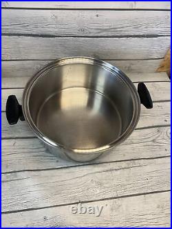 Townecraft Chefs Ware 6/7 Quart Stockpot Dutch Oven T304 Stainless Steel NO LID