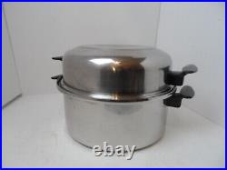 Townecraft Chefs Ware Multi-Ply 6 Qt. Pot Pan Stockpot With Dome Lid T304 USA