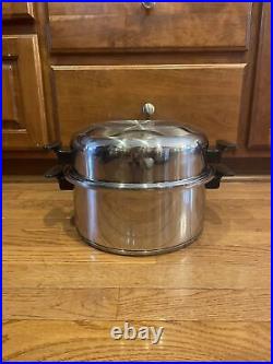 Townecraft Chefs Ware Multi-Ply 6 quart Pot Pan Stockpot With Dome Lid