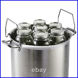 Tramontina Canning Stock Pot Tri-Ply Stainless Steel Rack Dishwasher Safe 22 qt