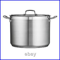 Tramontina Covered Stock Pot Gourmet Stainless Steel 16-Quart, 80120/001DS