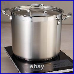 Tramontina Covered Stock Pot Gourmet Stainless Steel 16-Quart, 80120/001DS