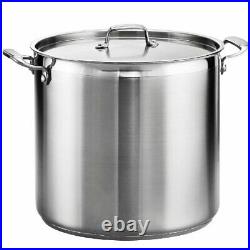 Tramontina Covered Stock Pot Stainless Steel 24-Quart 80120/003DS
