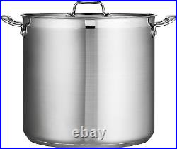 Tramontina Covered Stock Pot Stainless Steel 24-Quart, 80120/003DS