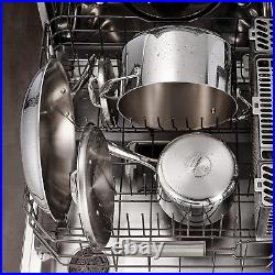 Tramontina Covered Stock Pot Stainless Steel Induction-Ready Tri-Ply Clad 8