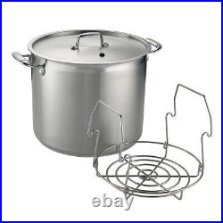 Tramontina Gourmet 22 Qt Stainless Steel Canning Stock Pot with Rack NEW