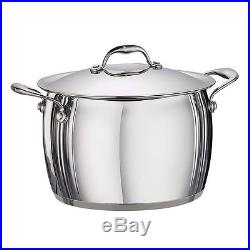 Tramontina Gourmet 7.6l 18/10 Stainless Steel Tri-Ply Base Covered Stock Pot. Be