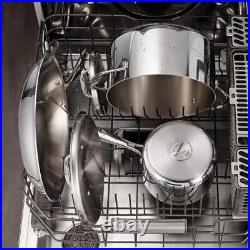 Tramontina Kitchenware 9 H x 10 W x 13 D 8 qt Stainless Steel Stock Pot + Lid