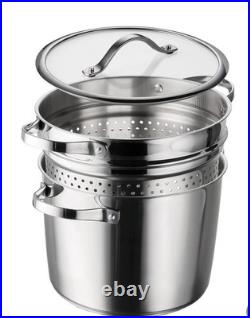 Tramontina Stainless Steel 8-Quart Multi-Cooker with Pasta Insert