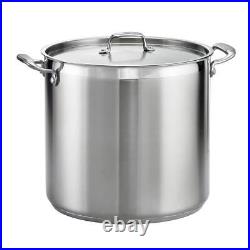 Tramontina Stock Pot 24 Qt+Dishwasher/Oven/Refrigerator Safe Stainless Steel