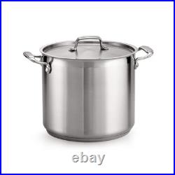 Tramontina Stock Pot Lid 12 Qt Stainless Steel Tri-Ply Induction Ready Oven Safe