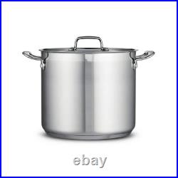 Tramontina Stock Pot Lid 12 Qt Stainless Steel Tri-Ply Induction Ready Oven Safe
