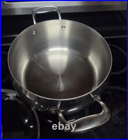 Tupperware Chef Series 8Qt 7.6L Stainless Steel Stock Pot Dutch Oven & Glass Lid