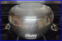 Tupperware Chef Series 8Qt 7.6L Stainless Steel Stock Pot Dutch Oven & Glass Lid