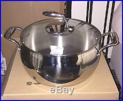 Tupperware Chef Series 8 Qt 7.6 l Stockpot Pan Stainless steel NEW