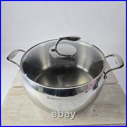 Tupperware Chef Series Stainless 12 Qt Stockpot Dutch Oven Roaster Lid