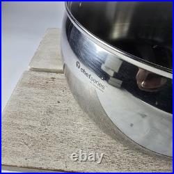 Tupperware Chef Series Stainless 12 Qt Stockpot Dutch Oven Roaster Lid