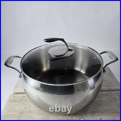 Tupperware Chef Series Stainless 12 Qt Stockpot Dutch Oven Roaster Lid