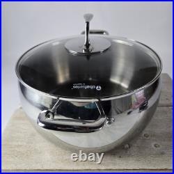 Tupperware Chef Series Stainless 12 Qt Stockpot Dutch Oven Roaster Lid
