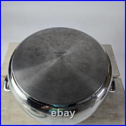 Tupperware Chef Series Stainless 12 Qt Stockpot Dutch Oven Roaster Lid
