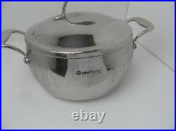 Tupperware Chef Series Stainless Non Stick 6 Qt. Stockpot Dutch Oven Roaster Lid